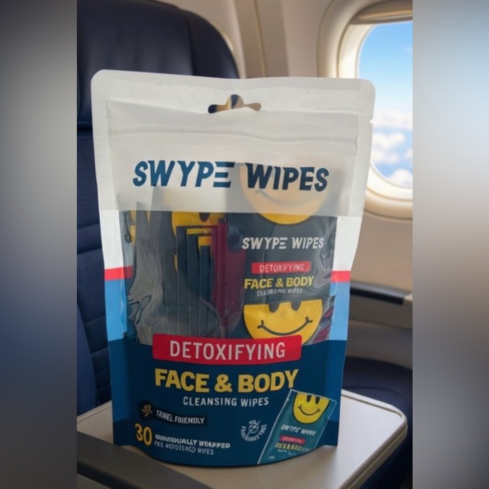 Face & Body Cleansing Wipes – SWYPE WIPES 30 individual packets.  NEW
